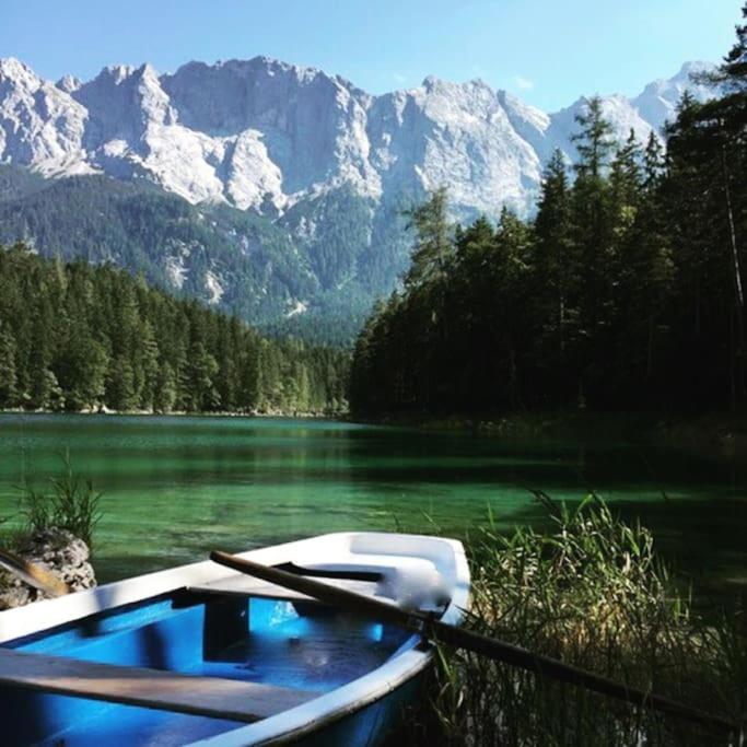 Chalet S - 5 Sterne Luxus Ferienhaus Direkt Am Eibsee Und Zugspitze Grainau Esterno foto