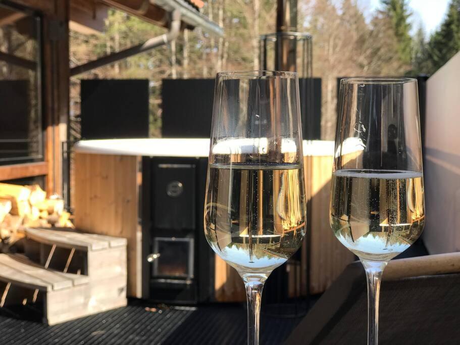 Chalet S - 5 Sterne Luxus Ferienhaus Direkt Am Eibsee Und Zugspitze Grainau Esterno foto