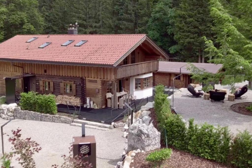 Chalet S - 5 Sterne Luxus Ferienhaus Direkt Am Eibsee Und Zugspitze Grainau Esterno foto